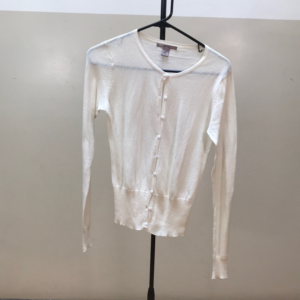Button up sheer women’s cardigan sweater